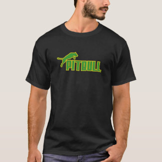 私のピットブルの緑か黄色 Tシャツ
