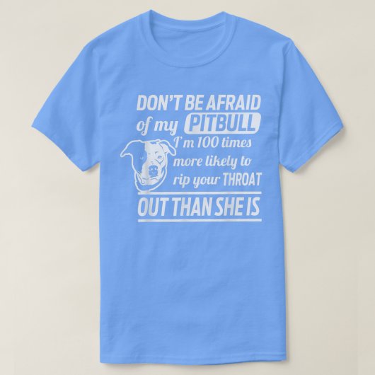 私のピットブル愛犬家おもしろいT型 Tシャツ (デザイン正面)