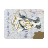 私のピットブル私の食べレッスンプラン マグネット (横)