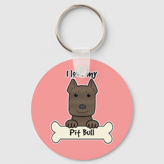 私のピットブル キーホルダー (正面)