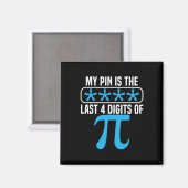私のピンはPi日Math Lover Mの最後の4桁である マグネット (正面/裏面)