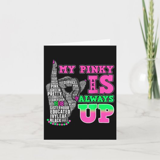 私のピンキーは常に黒い歴史の月1 カード (正面)