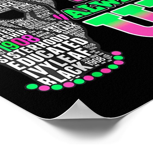 私のピンキーは常に黒い歴史の月1 ポスター (角)