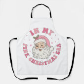 私のピンクのクリスマス時代のエプロン エプロン (正面)