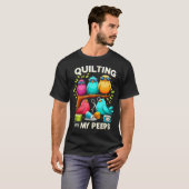 私のピーッおもしろいプキルティング Tシャツ (正面フル)
