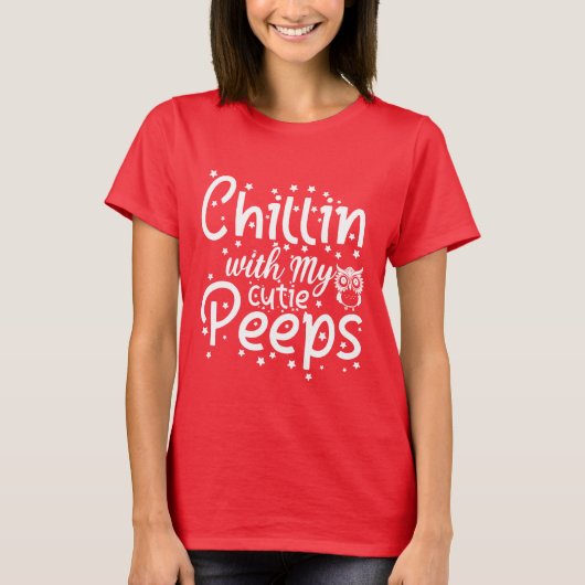 私のピープイースターのかわいいチリン Tシャツ (正面)