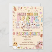 私のピープイースターパーティーとパーティー 招待状 (正面)