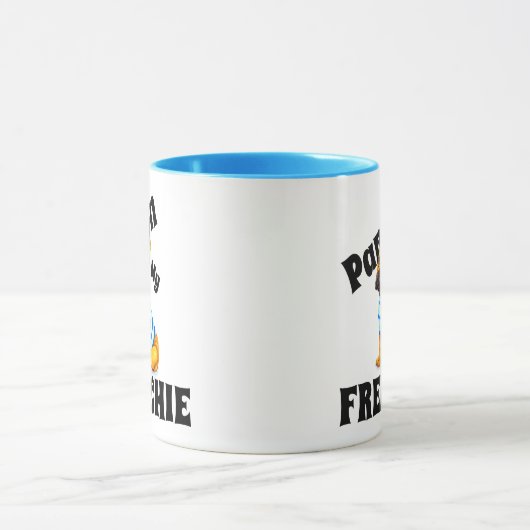 私のフおもしろいレンチブルドッグフランスのコーヒーマグを許す マグカップ (中央)