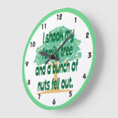 私のファミリーツリー系図学を振る ラージ壁時計 (傾斜)