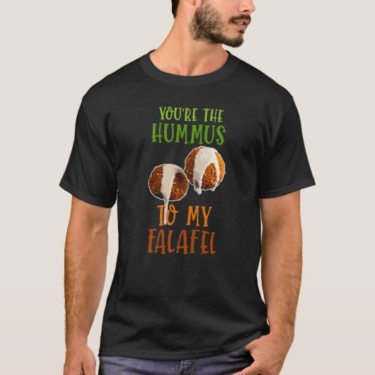 私のファラフェル中東のアラビア料理へのハムス Tシャツ (正面)