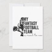 私のファンタジーサッカー実在チームは私にスポーツギフトだ 招待状 (正面)