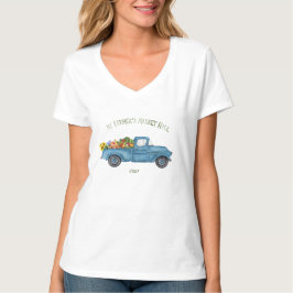 私のファーマーズマーケットの戦利品 ビンテージ ブルートラック Tシャツ