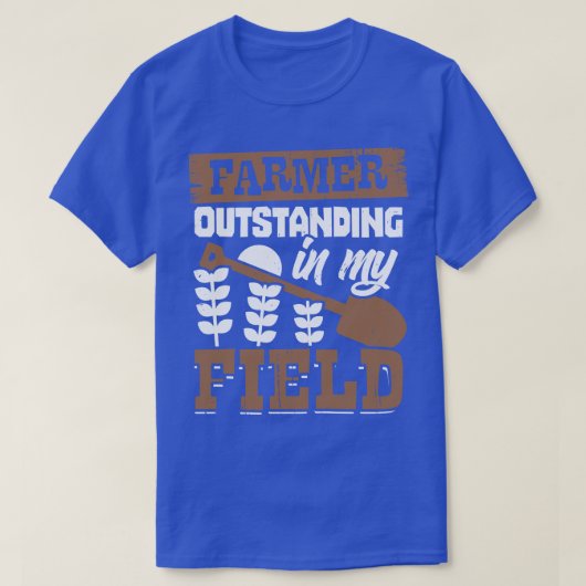 私のフィールドファームの所有者ギフトで未処理の農家 Tシャツ (デザイン正面)
