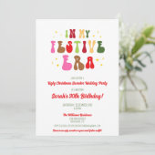 私のフェスティバル時代トレンディークリスマス30th誕生日 招待状 (スタンド正面)