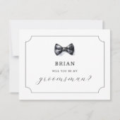 私のフォーマルグロムスマンになるネクタイ 招待状 (正面)