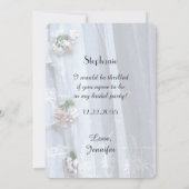 私のフッパーキャリアになってくれますか ヴィンテージ ランタン 結婚式 招待状 (裏面)