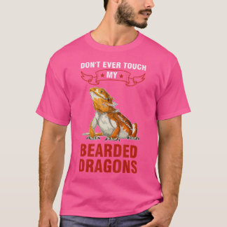私のフトアゴヒゲトカゲに触れるな フトアゴヒゲトカゲ Tシャツ