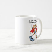 私のフライトは完璧だった…着陸部を除いて! コーヒーマグカップ (正面右)