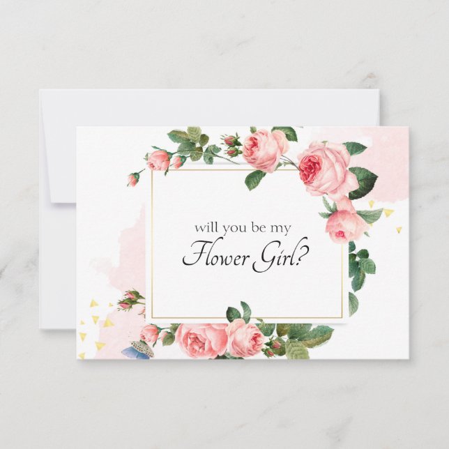 私のフラガールになってくれる？ ほんのりピンクのバラ (正面)