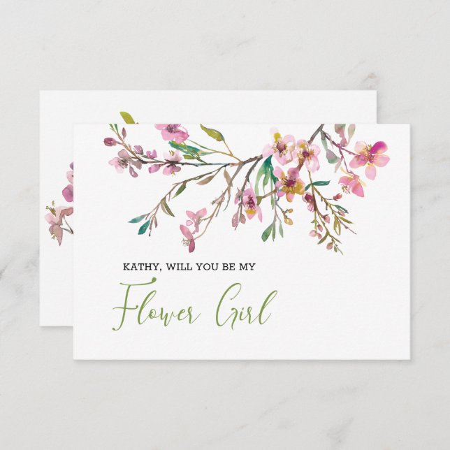 私のフラガールになってくれる？ 桜 (正面/裏面)