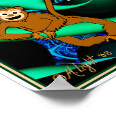 私のフラクタル内のサル ポスター (角)