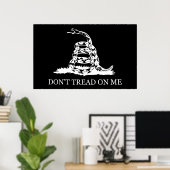 私のフラグを踏み込まない – 白黒 ポスター (ホームオフィス)