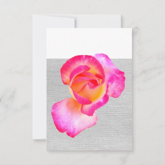 私のフラワーガールになってくれますか? - ピンクの招待状のポストカード 招待状 (裏面)