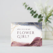 私のフラワーガールになってくれますか プルパルの幾何学模様 招待状 (スタンド正面)