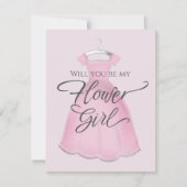 私のフラワーガールになってくれますか？特別なカード カード (正面)