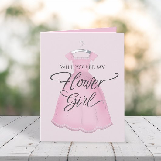 私のフラワーガールになってくれますか?特別な提案 カード