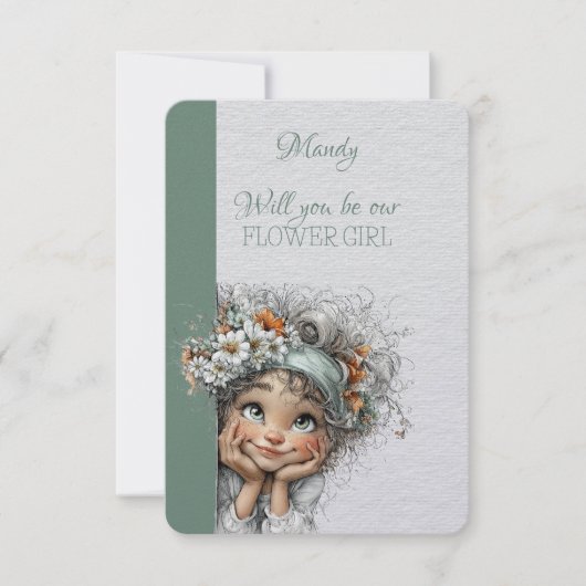 私のフラワーガールになってくれる？ (正面)