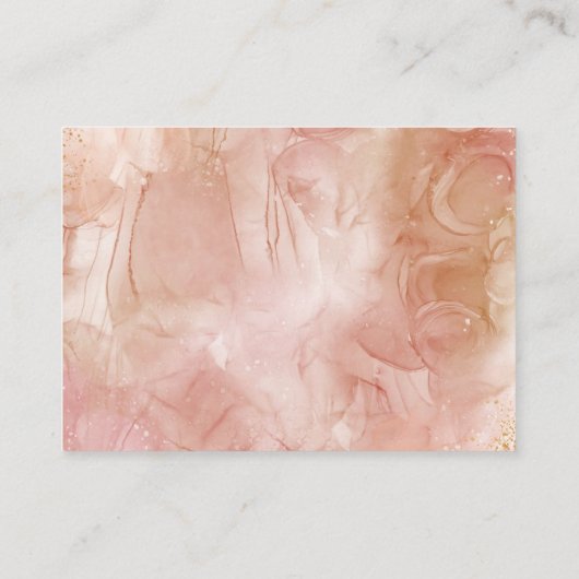 私のフラワーガールになってくれる?|手書きのメッセージカード エンクロージャーカード (裏面)