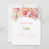 私のフラワーガールになってくれる? 招待状 (裏面)