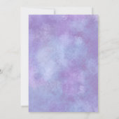 私のフラワーガールになってくれる?春の結婚式に紫のすみれ 招待状 (裏面)