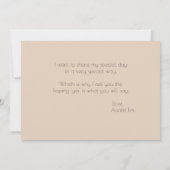 私のフラワーガールになってくれる? 春の花 招待状 (裏面)