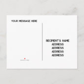 私のフラワーガールになってくれる？ 編集可能なテキスト インビテーションポストカード (裏面)