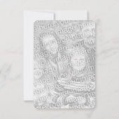 私のフラワーガールになって！ウォーターハゼの招待状 招待状 (裏面)