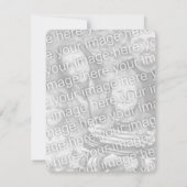 私のフラワーガールになって！ウォーターハゼの招待 招待状 (裏面)