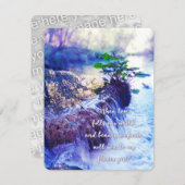 私のフラワーガールになって！ウォーターハゼの招待 招待状 (正面/裏面)