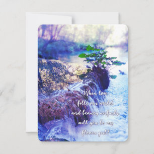 私のフラワーガールになって！ waterhaze 招待 招待状