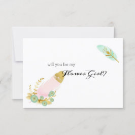 私のフラワーガールになりますか ボーホー ピンクとゴールド 特集