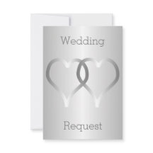 私のフラワーガールに？ シルバーハートの招待状