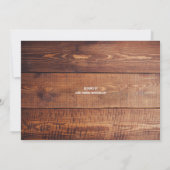 私のフラワーガールに | ラスティックカントリーのブライズメイド 招待状 (裏面)