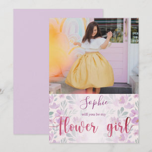 私のフラワーガールのためのフラワール・ウォーターカラーになります