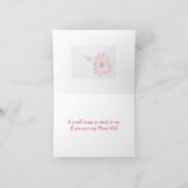 私のフラワーガールのカードを頼む。 招待状 (内部)