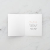 私のフラワーガールウォーターの色のガールカードになる シーズンカード (内部)