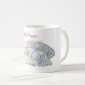 私のフラワーガールウォーター色のスクリプト コーヒーマグカップ (正面右)