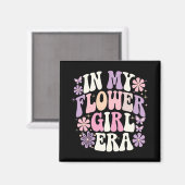 私のフラワーガール時代 レトロ グルーヴィー フラワー マグネット (正面/裏面)