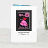 私のフラワー・ガールですか。 青い服 招待状 (裏面)