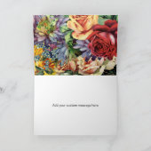 私のフラワー・ガールのかわいい花のタイポグラフィです 招待状 (内部)